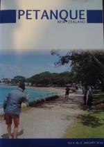 January 2014 P&eacute;tanque New Zealand magazine cover