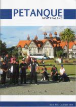 August 2014 P&eacute;tanque New Zealand magazine cover