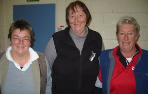 Claire Wilson, Barbara Johnston and Christine Strichen 2012 Horowhenua Midwinter Triples winners